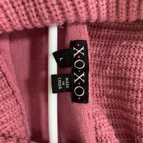 X.O.X.O Womens Sweater Turtle Neck Knit Size Large - Picture 3 of 7